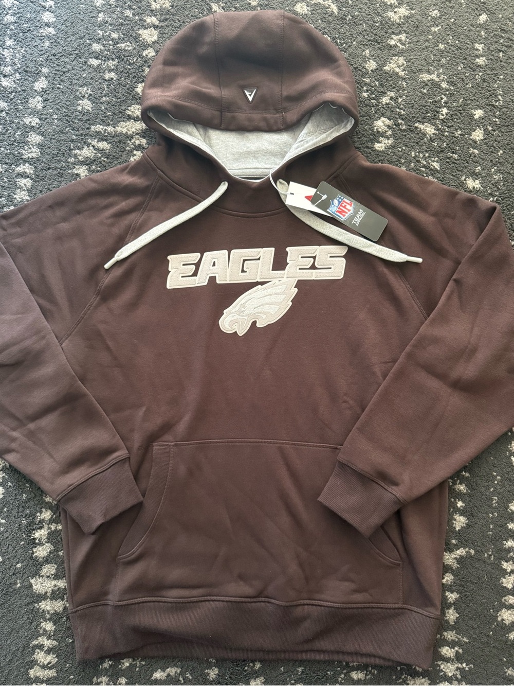 Antigua Philadelphia Eagles Heavyweight Pullover Hoodie Sweatshirt